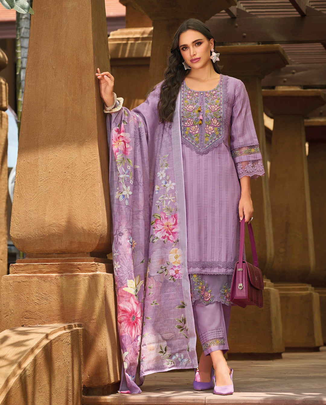 Kina Lily Embroidered Pakistani Cotton Suit Set
