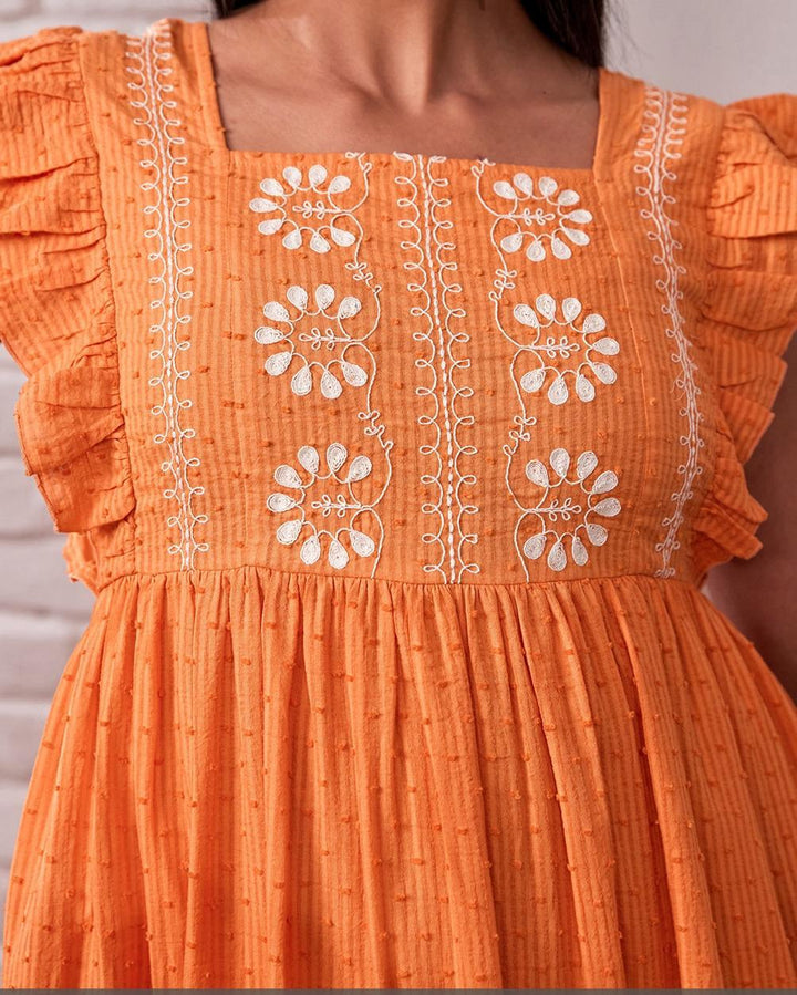Avanti Orin Embroidered Dress
