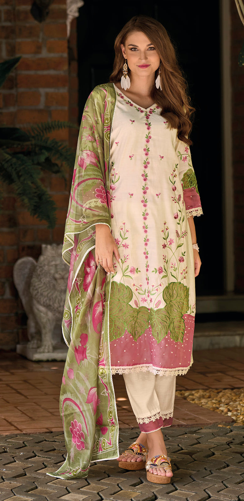 Afia Angel Full Work Pakistani Suit Set