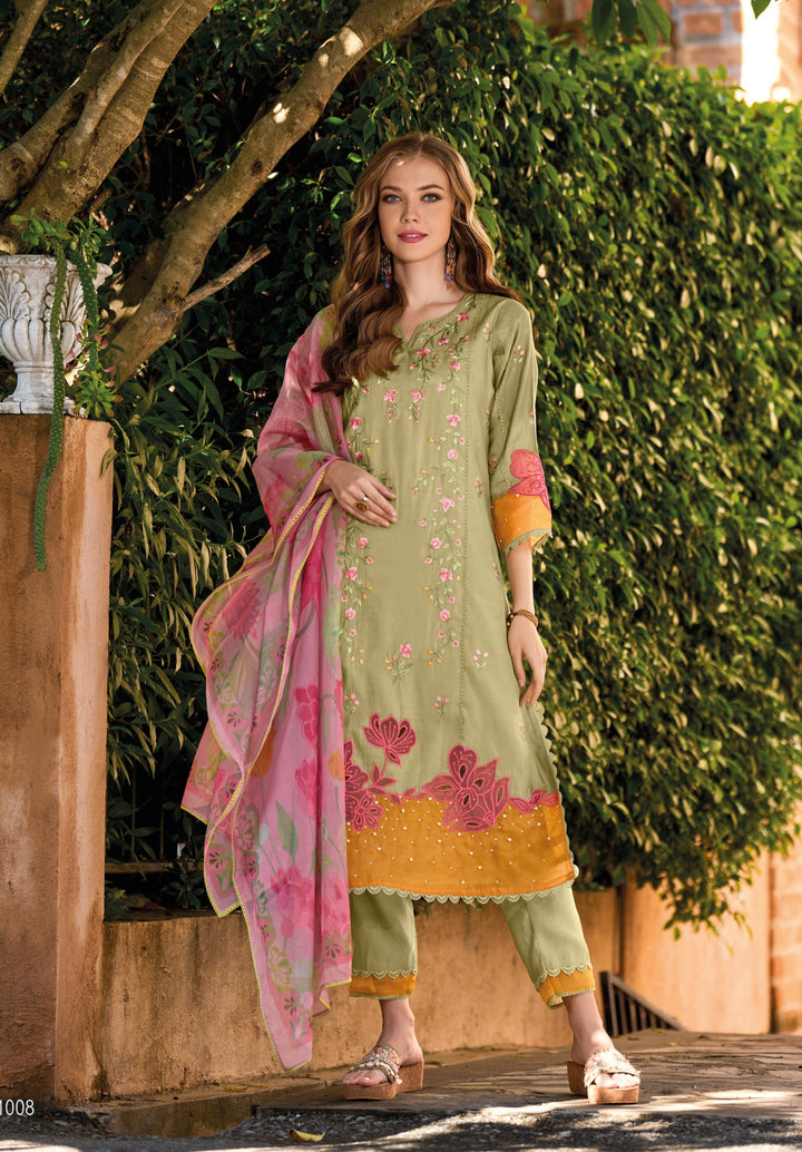 Afia Fern Full Work Pakistani Suit Set