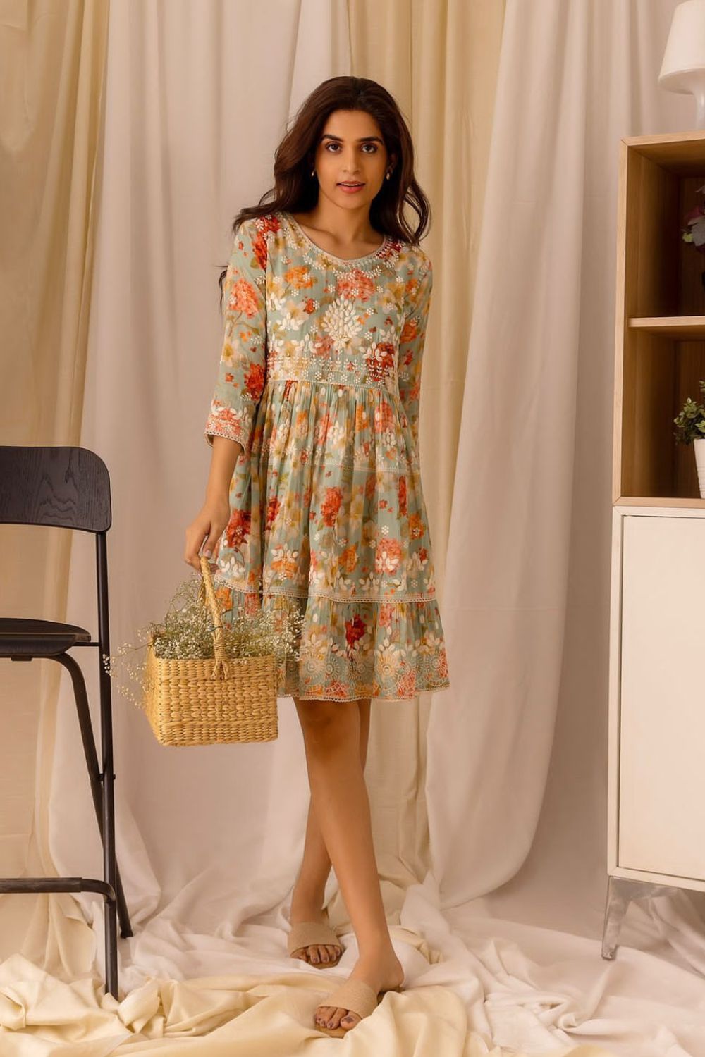 Autumn Hills Short Sleeve Dress