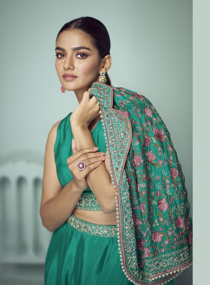 Imli fern full work fusion wear 3 pc set