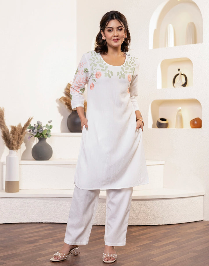 Sahiba Angel Embroidery Kurta Pant Set