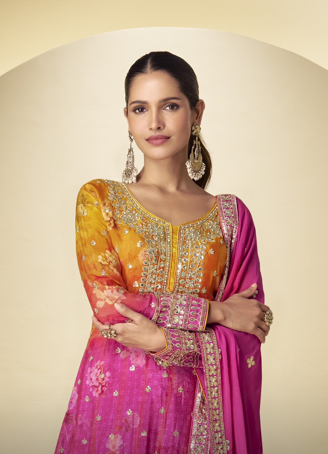 Ishwari rose full work Sharara suit set