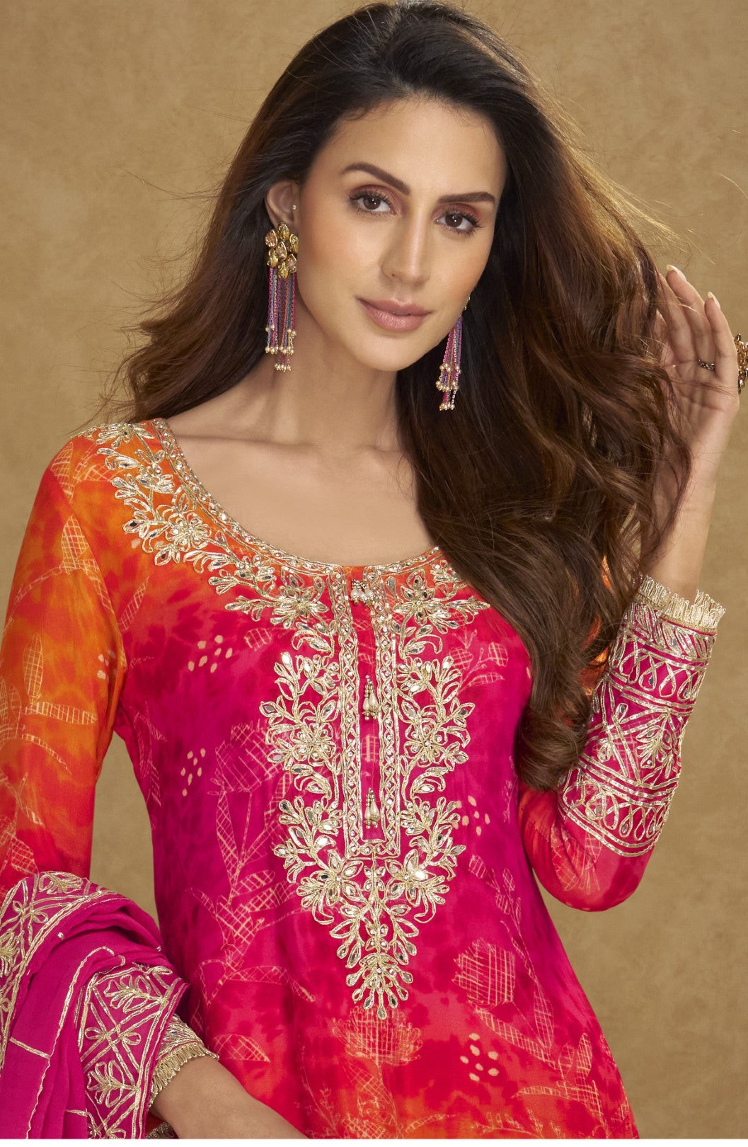 Tamolika rose full work heavy suit set