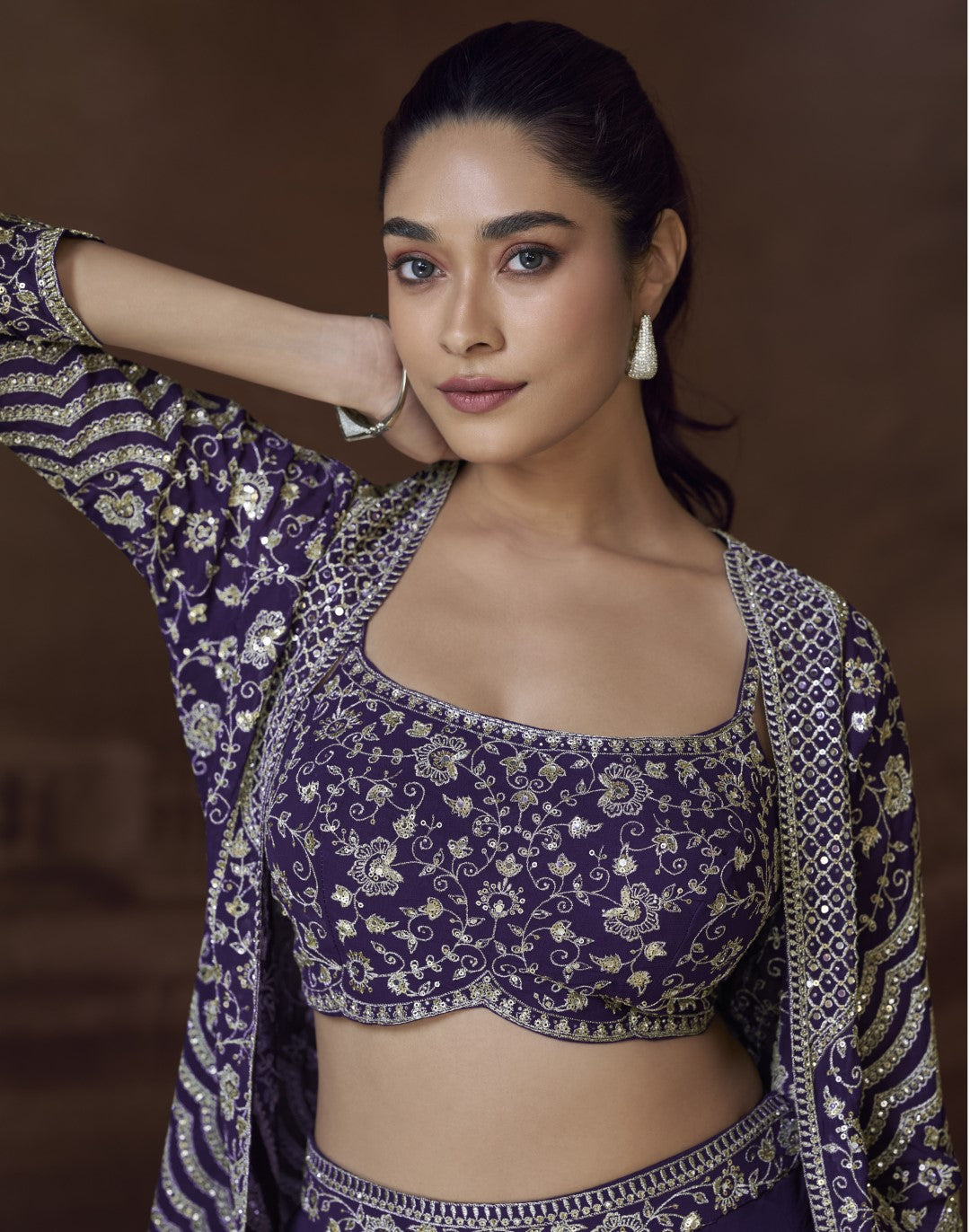 Amulya Thistle Fusion Work 3 pc set