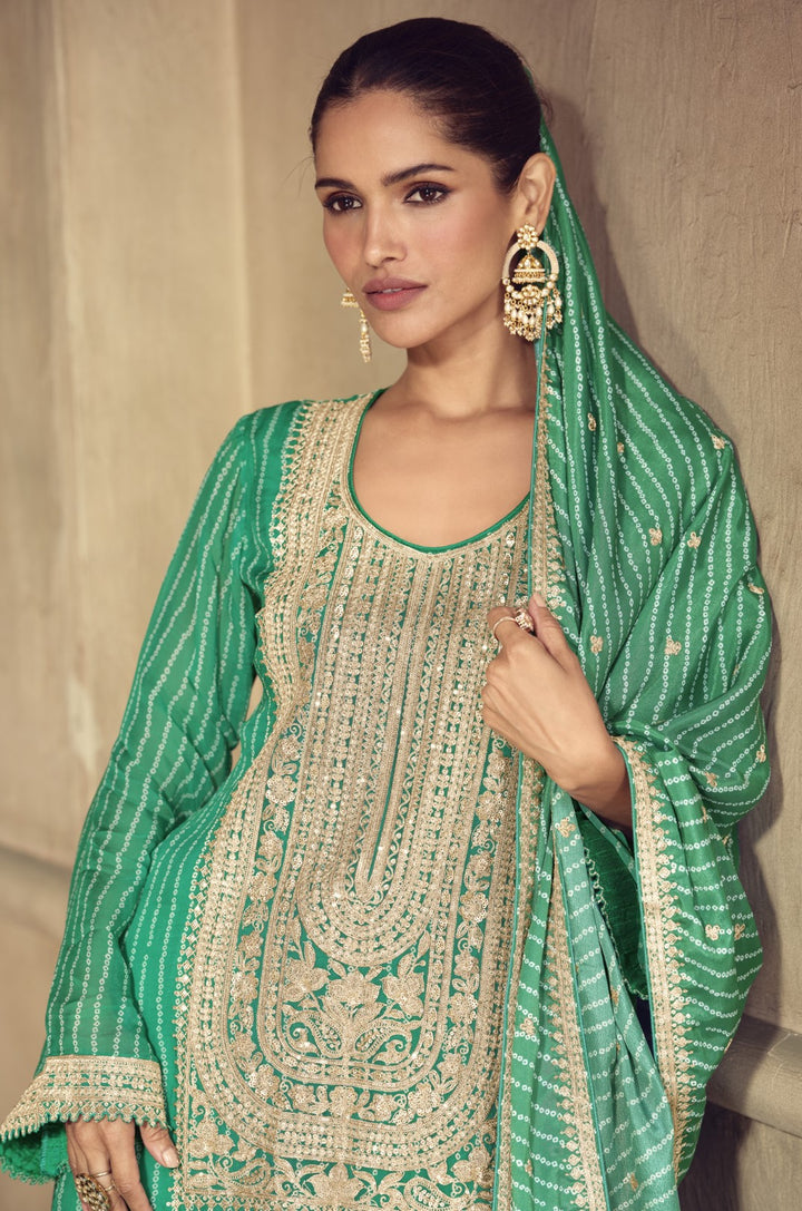 Nimrat Fern Full Work sharara Suit set