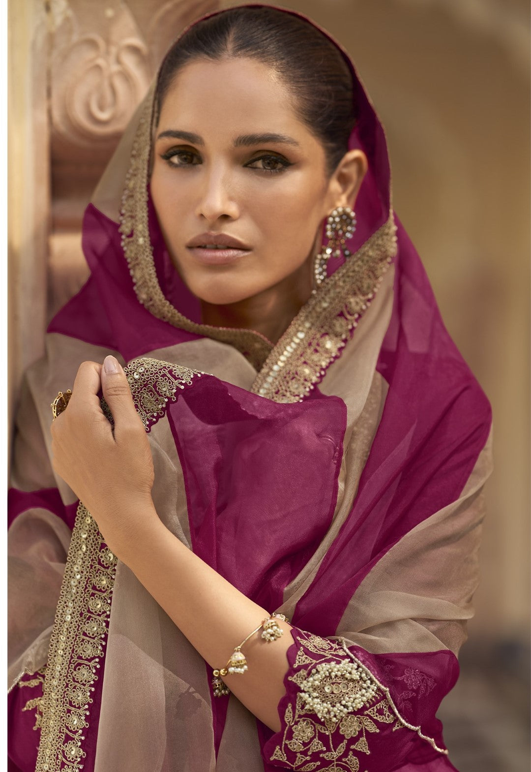 Umaira Jam full work gharara suit set