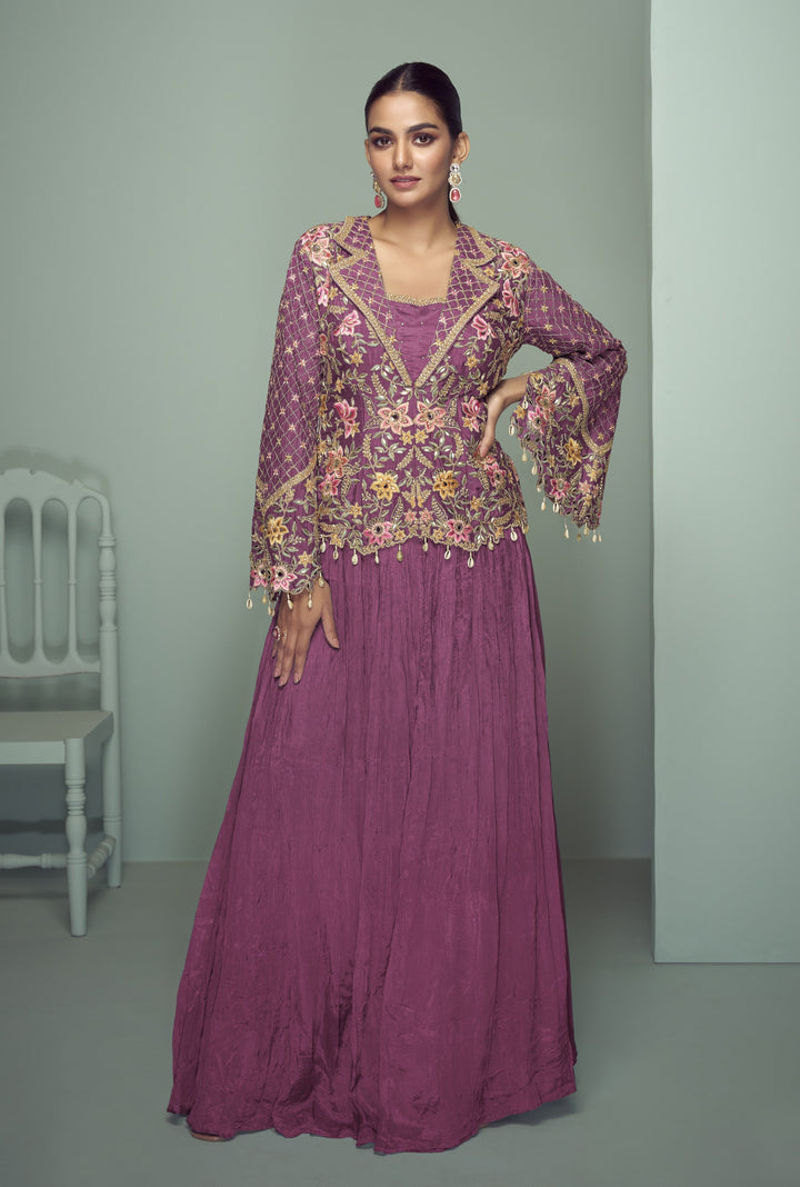 Imli orchid full work fusion wear set