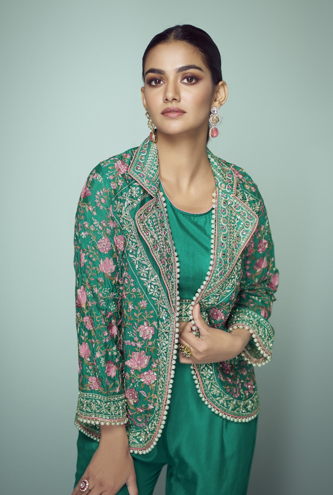 Imli fern full work fusion wear 3 pc set