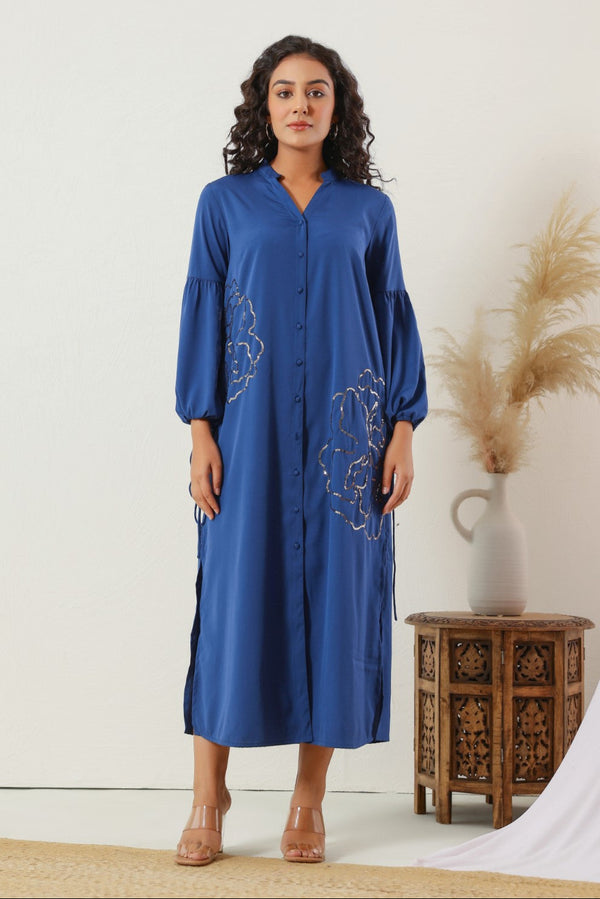 Annie indigo designer dress