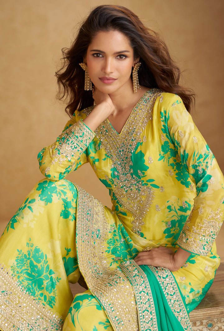 Darpan Amber Full work suit set