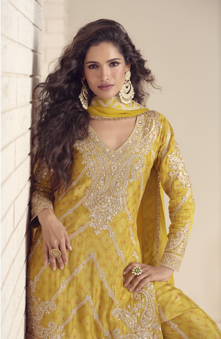 Koyal Amber Full Work Gharara set