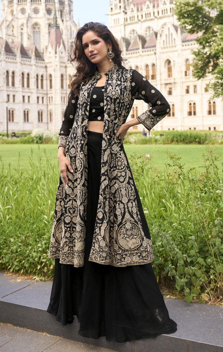 Amulya onyx full work fusion 3 pc set