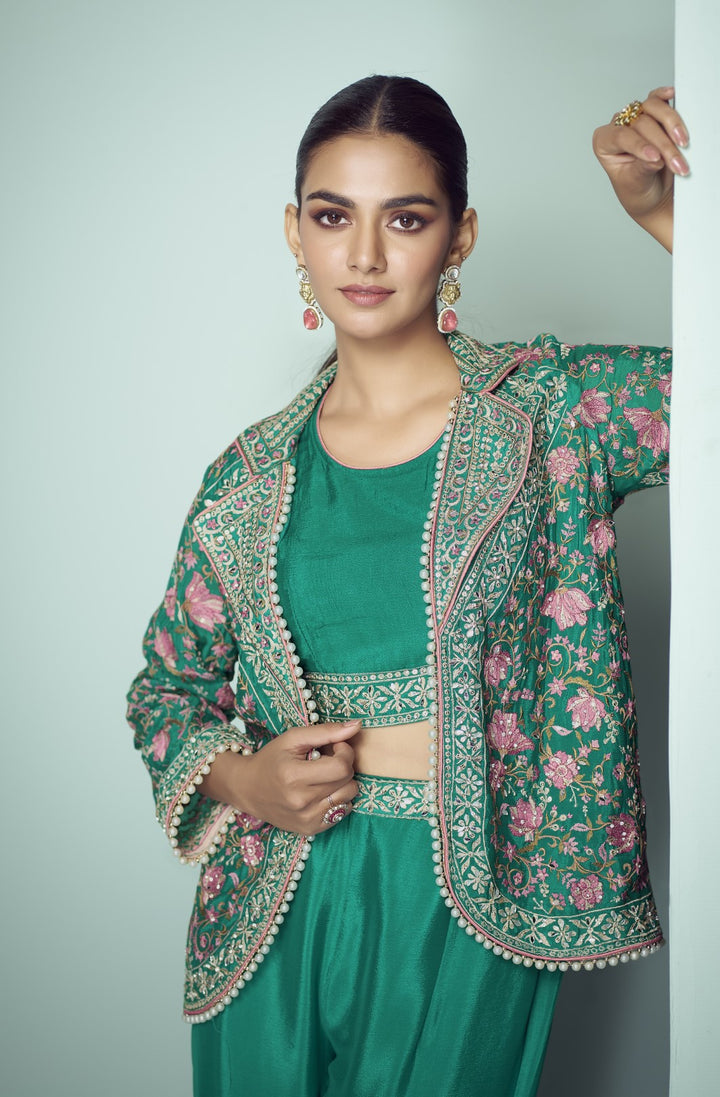 Imli fern full work fusion wear 3 pc set