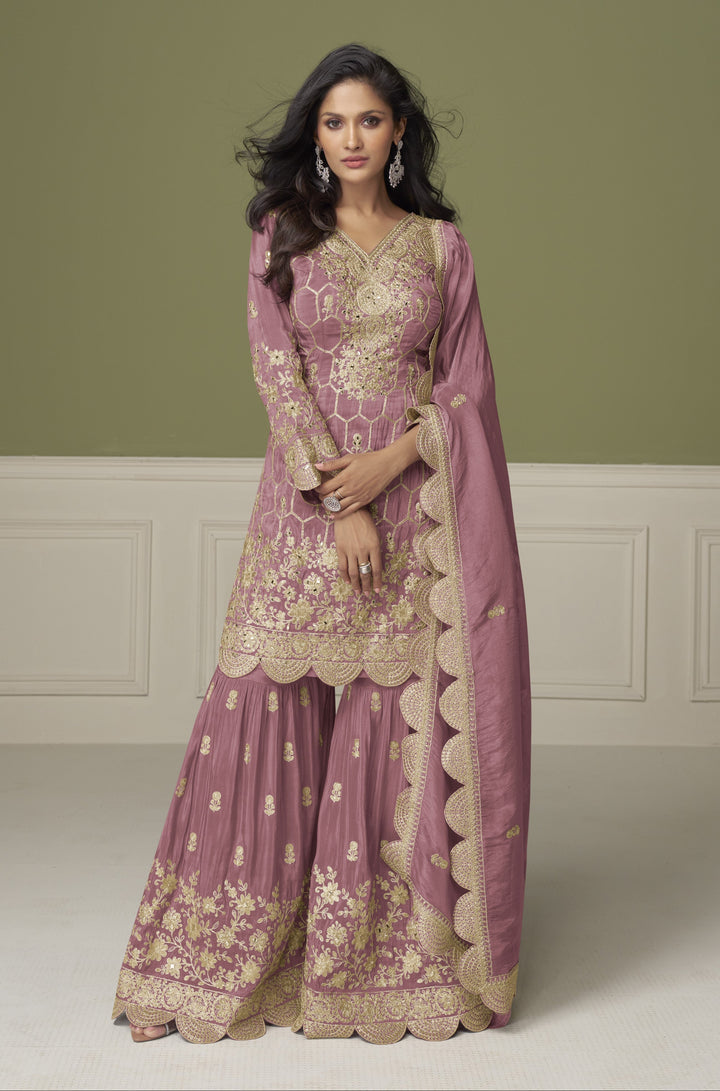 Imli thistle full work gharara suit set