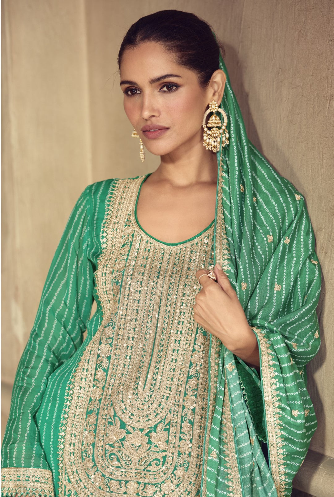 Nimrat Fern Full Work sharara Suit set