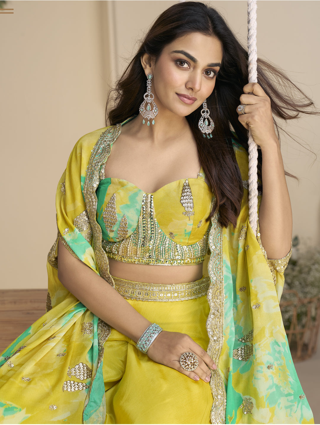 Hiva Sunshine Fusion Wear Cape set