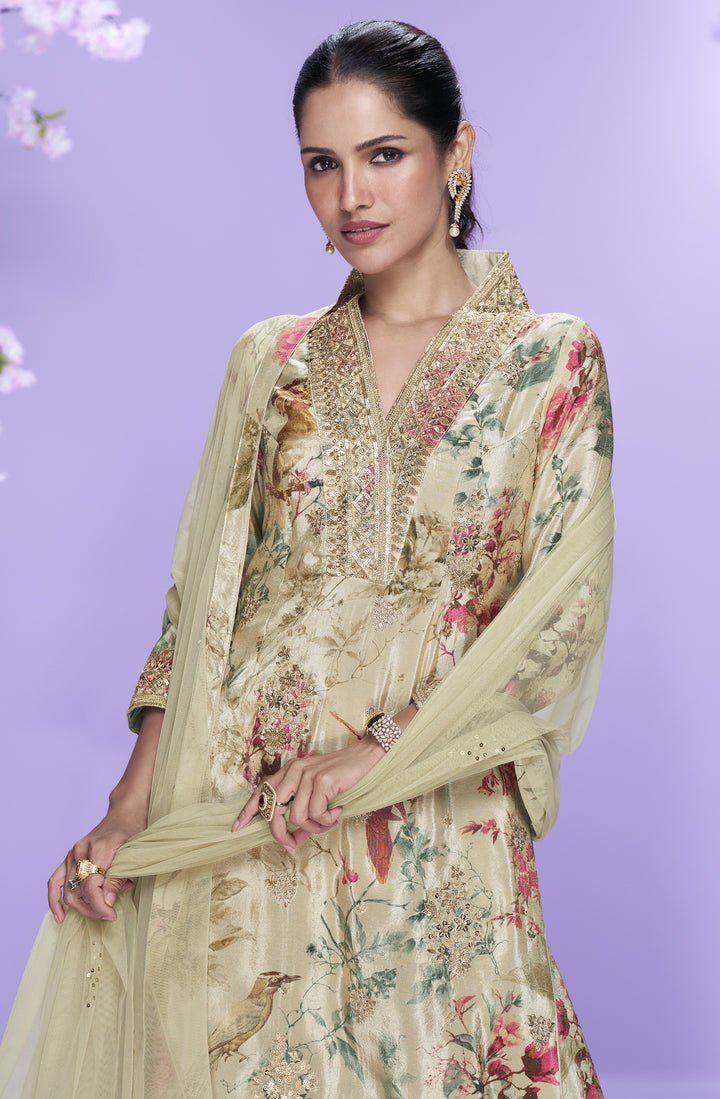 Tarkash Honey Full Work Suit Set