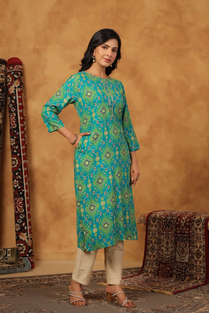 Varisha Pacific Printed Kurti