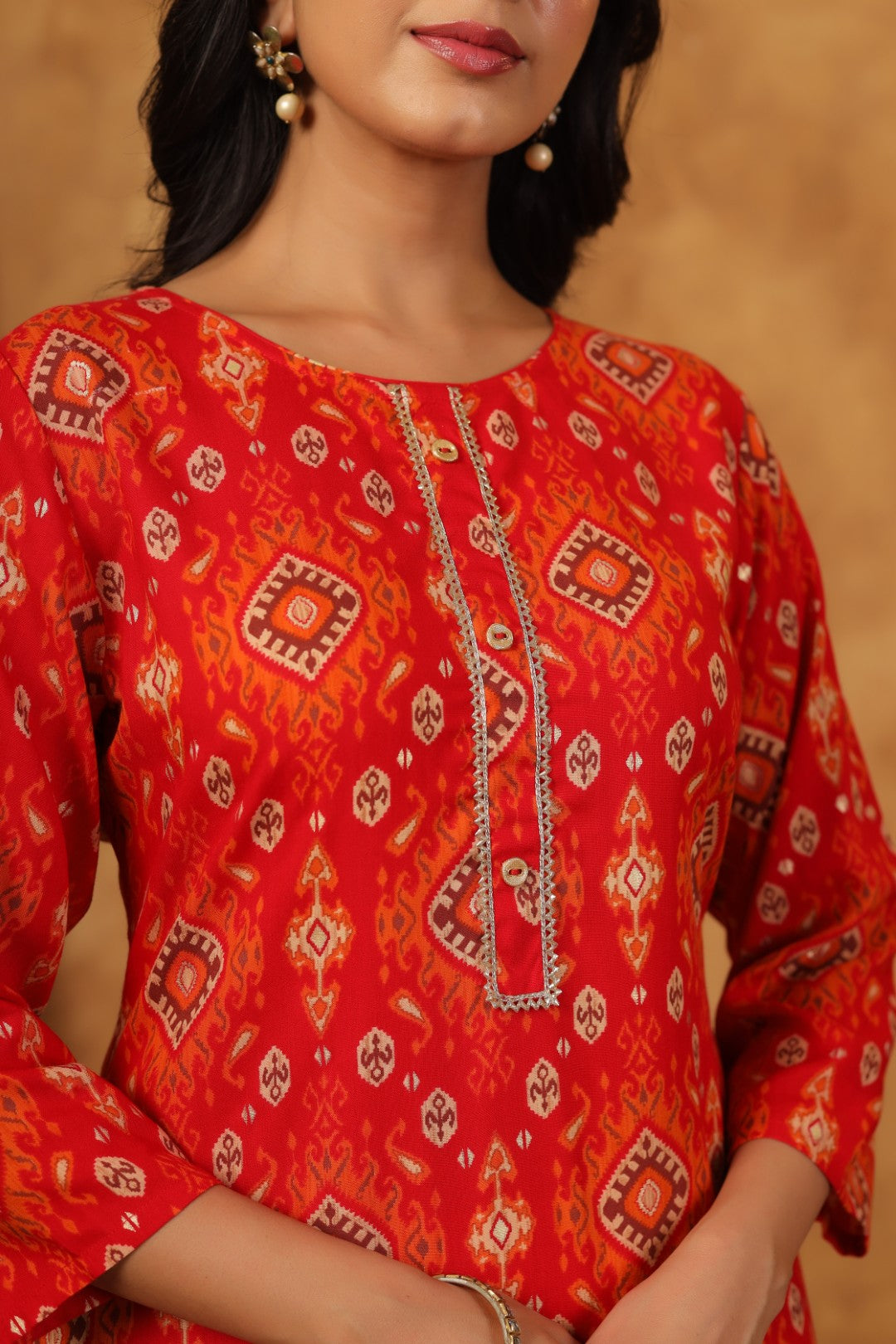 Varisha Lava Printed Work Kurti