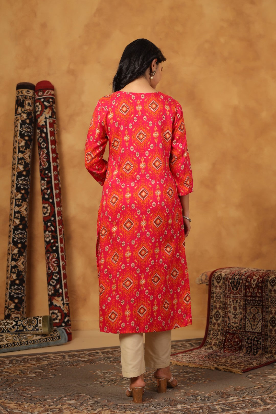 Varisha Lava Printed Work Kurti