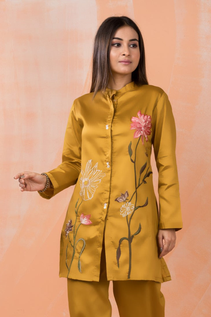 Sabhya Marigold Embroidery Co-ord Set