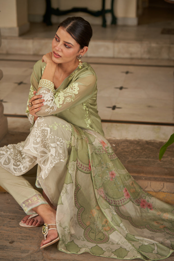 Lekha Fern Full Embroidery Suit Set