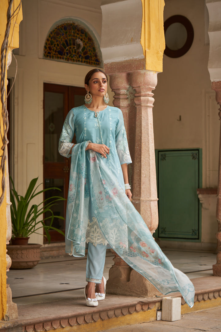 Lekha Tiffany Full Embroidery Suit Set