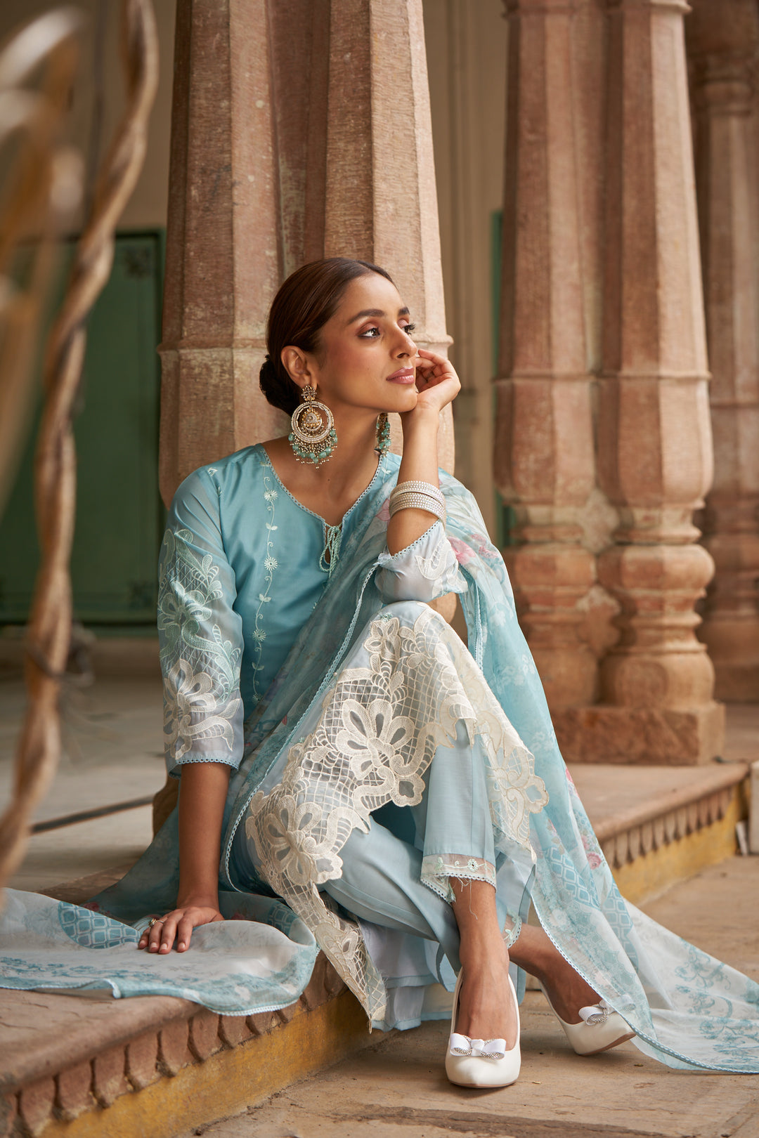 Lekha Tiffany Full Embroidery Suit Set