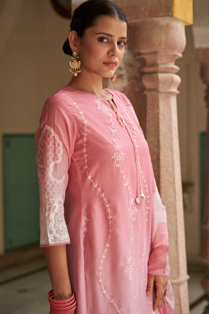 Lekha Flamingo Full Embroidery Suit Set