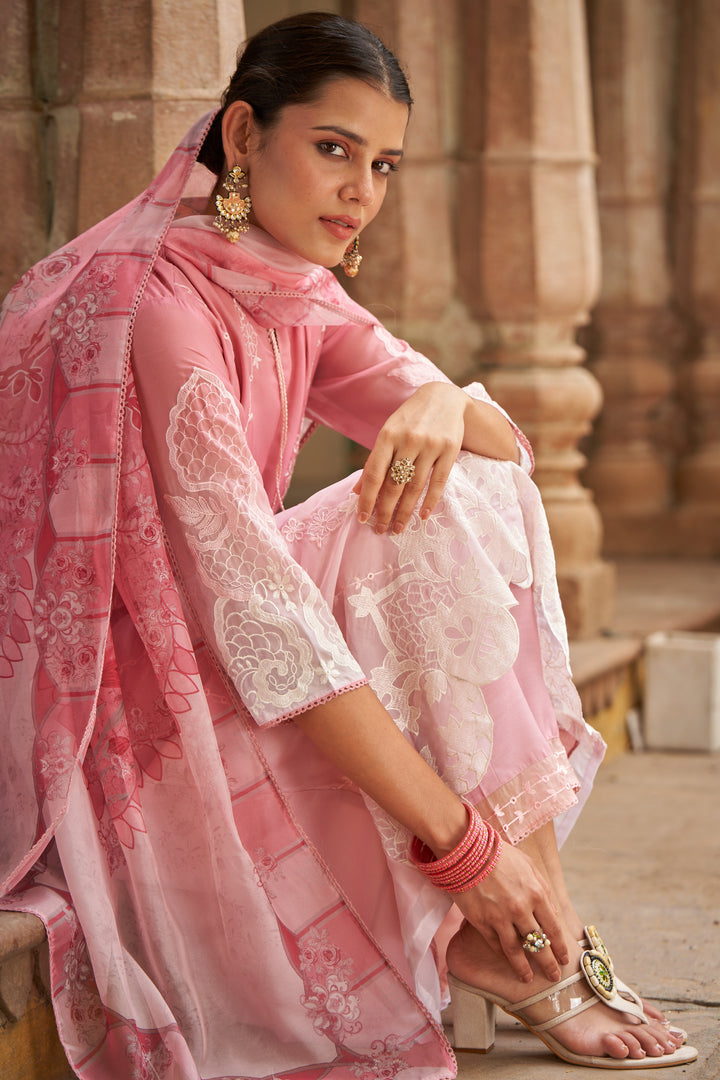 Lekha Flamingo Full Embroidery Suit Set