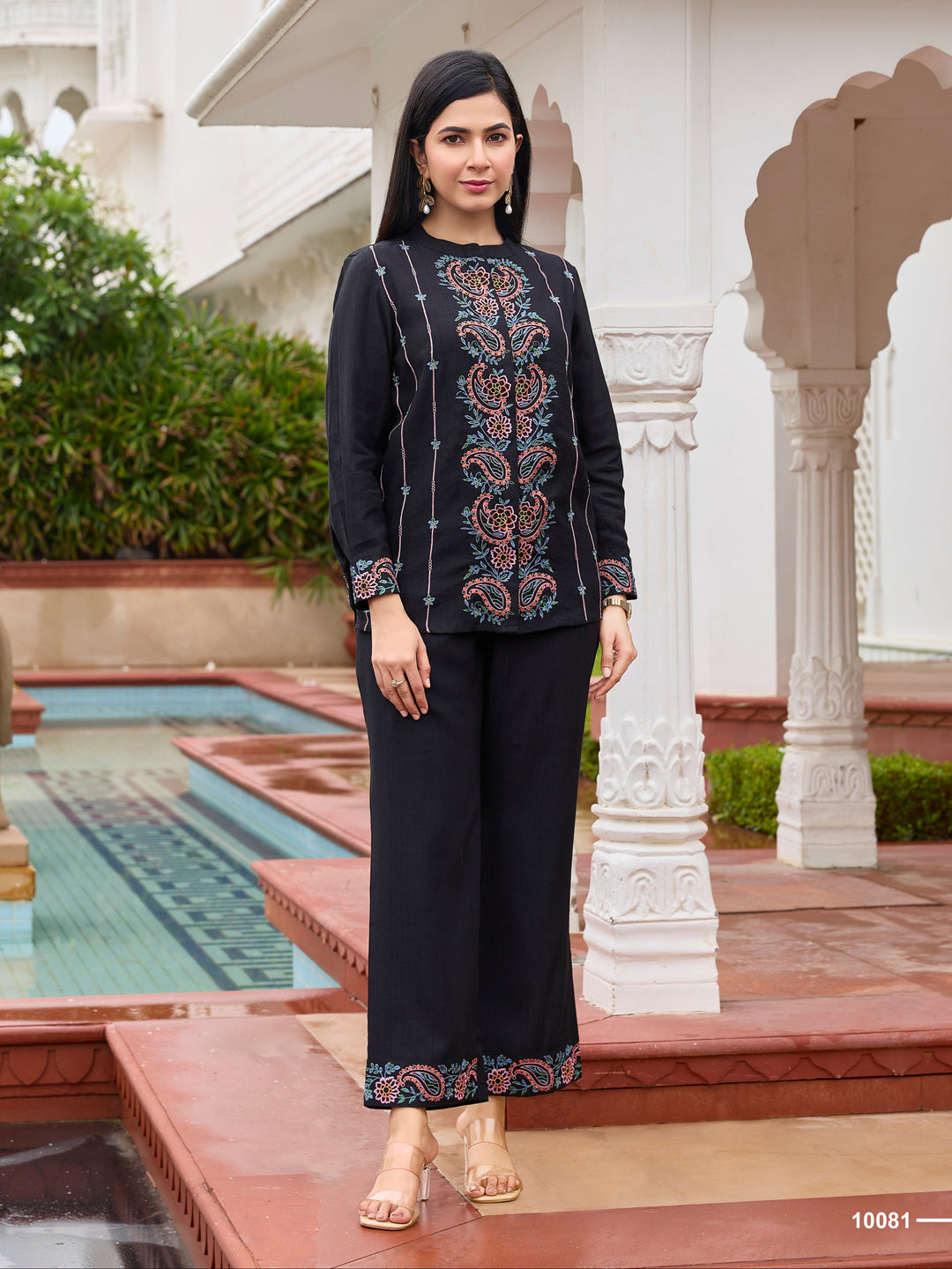 Opela jade embroidery co-ord set
