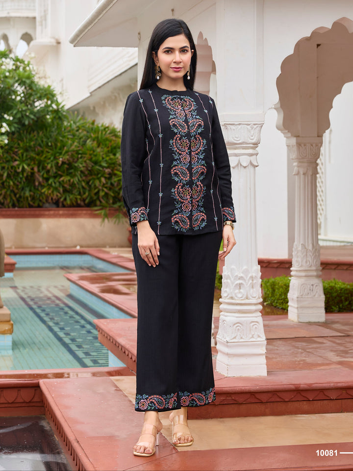Opela jade embroidery co-ord set