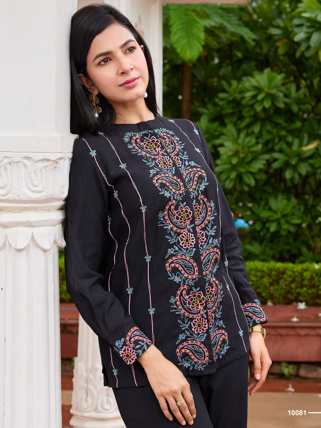 Opela jade embroidery co-ord set