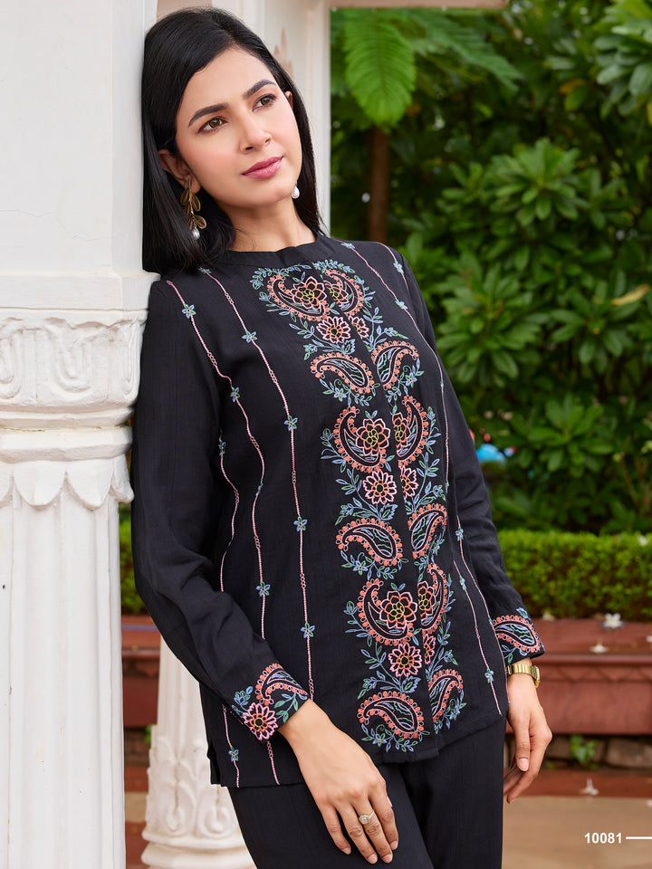 Opela jade embroidery co-ord set