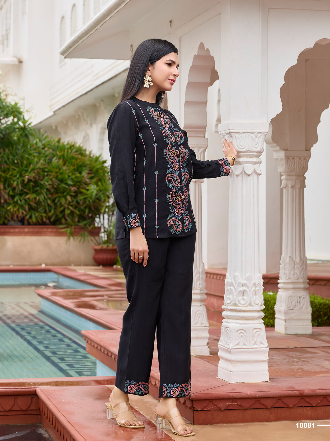 Opela jade embroidery co-ord set