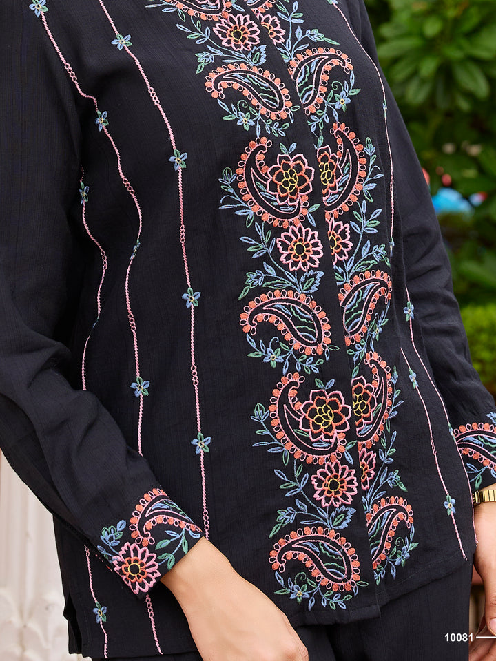 Opela jade embroidery co-ord set