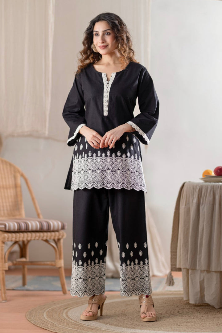 Sharad jade embroidery co-ord set