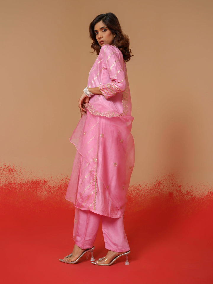 Tashvika Blush Heavy Suit Set