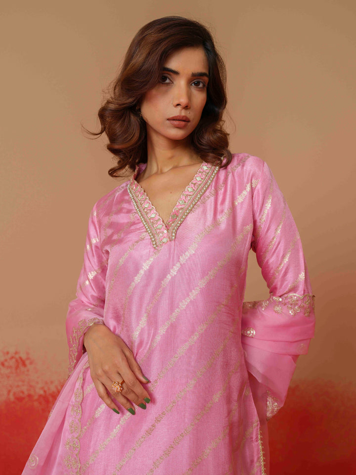 Tashvika Blush Heavy Suit Set