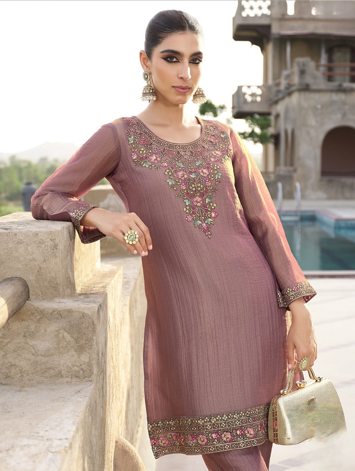 Rajshree Caramel work co-ord set