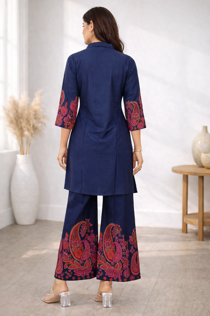 Reet Indigo Paisley Co-ord Set