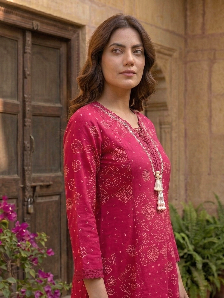 Vairagi Candy Printed Work Suit Set
