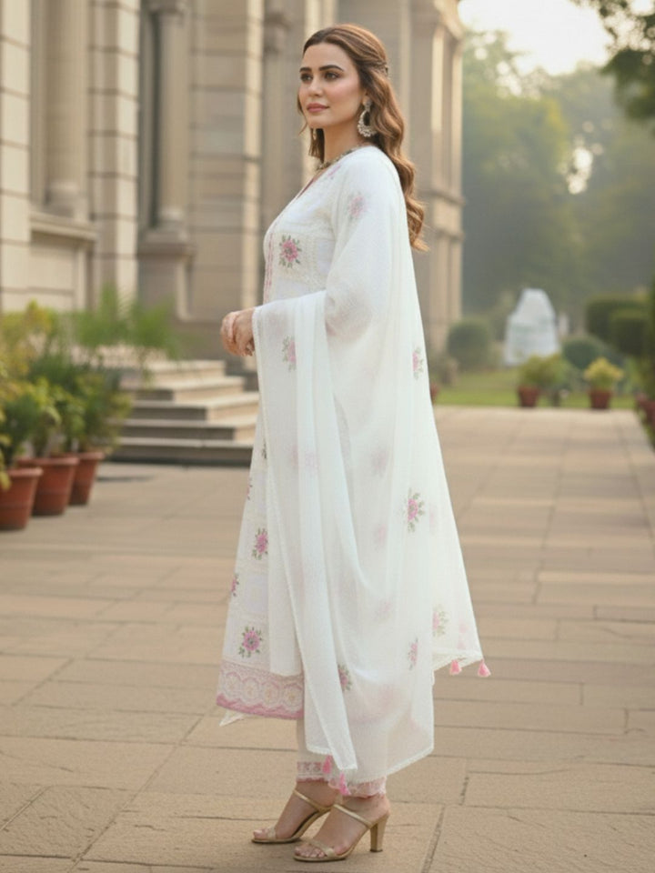 Sargam Angel Embroidery Cotton Suit Set