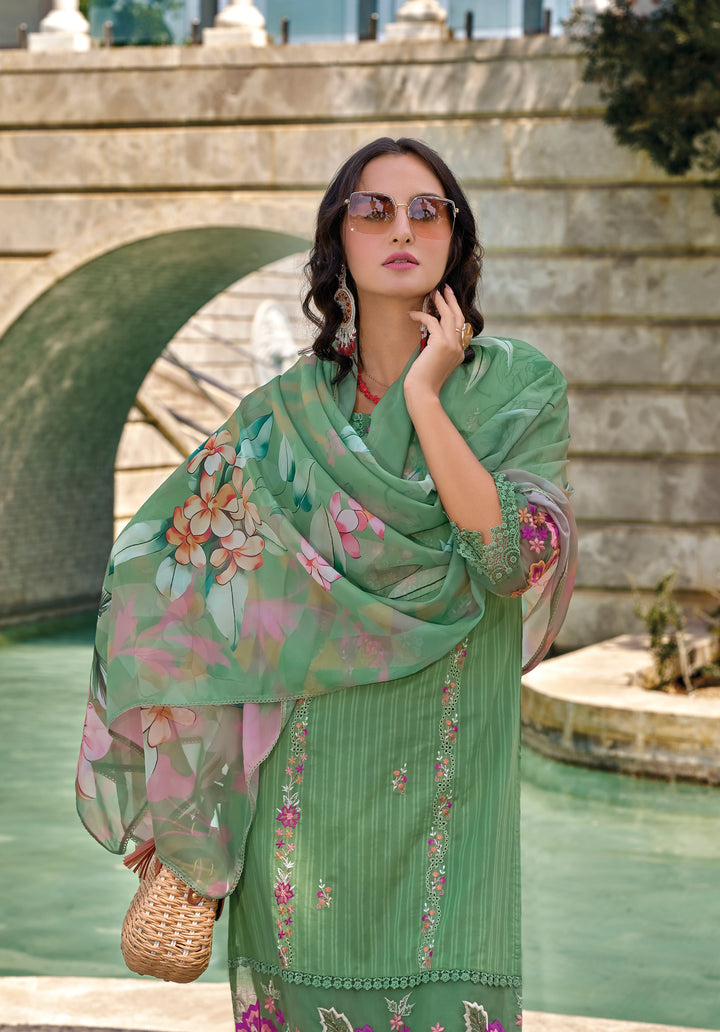 JASHAN FERN FULL HEAVY EMBROIDERY PAKISTANI SUIT SET