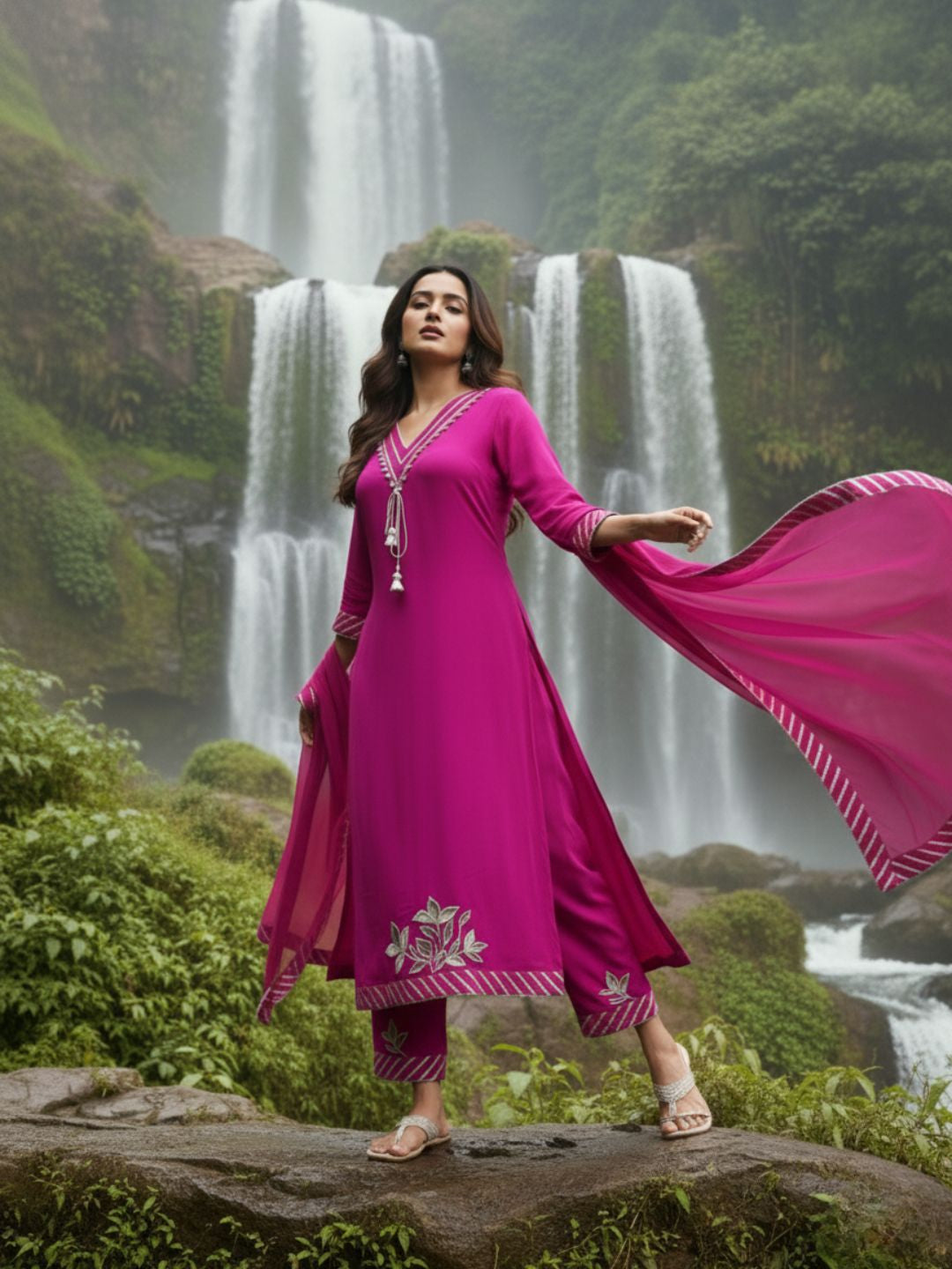 Albeli cameo premium work suit set