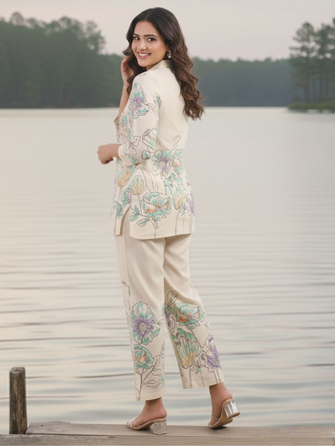 Hardik Snow Printed Cotton Co-ord Set