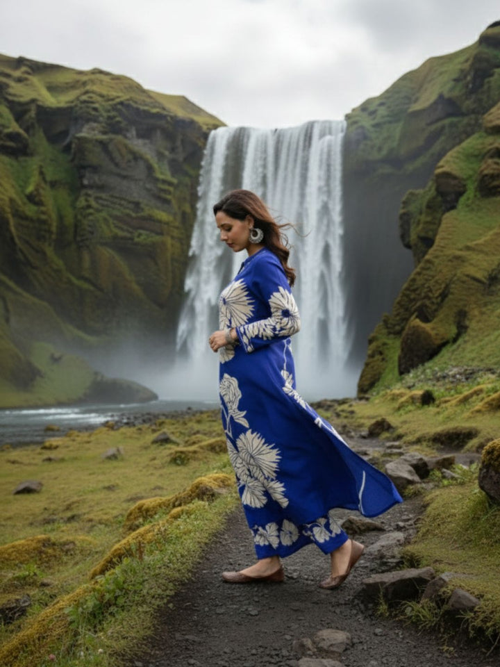 Bakul Spruce Digital Printed Kurta Pant Set