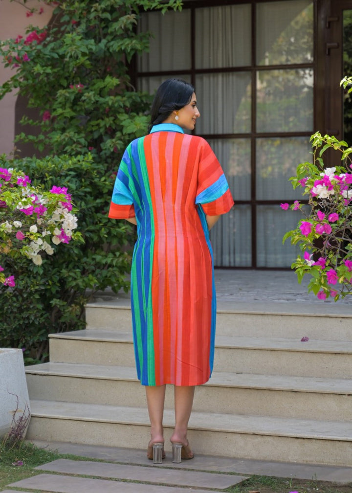 Tatva squash cotton midi dress